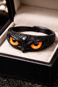 Gothic Dragon Eye Adjustable Ring for Men & Women | Black Statement Fantasy Band Jewellery