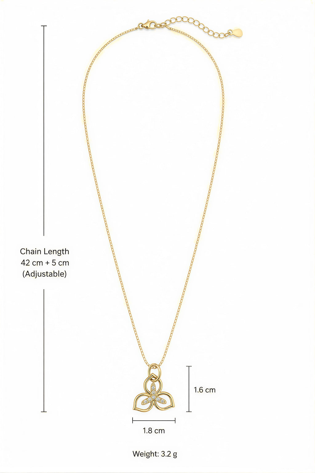 Anti tarnish daily wear pendant chain