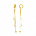 VAYNORA JEWELS Gold Plated Long Chain Tassel Earrings—stylish dangle drop fashion jewellery for women and girls.