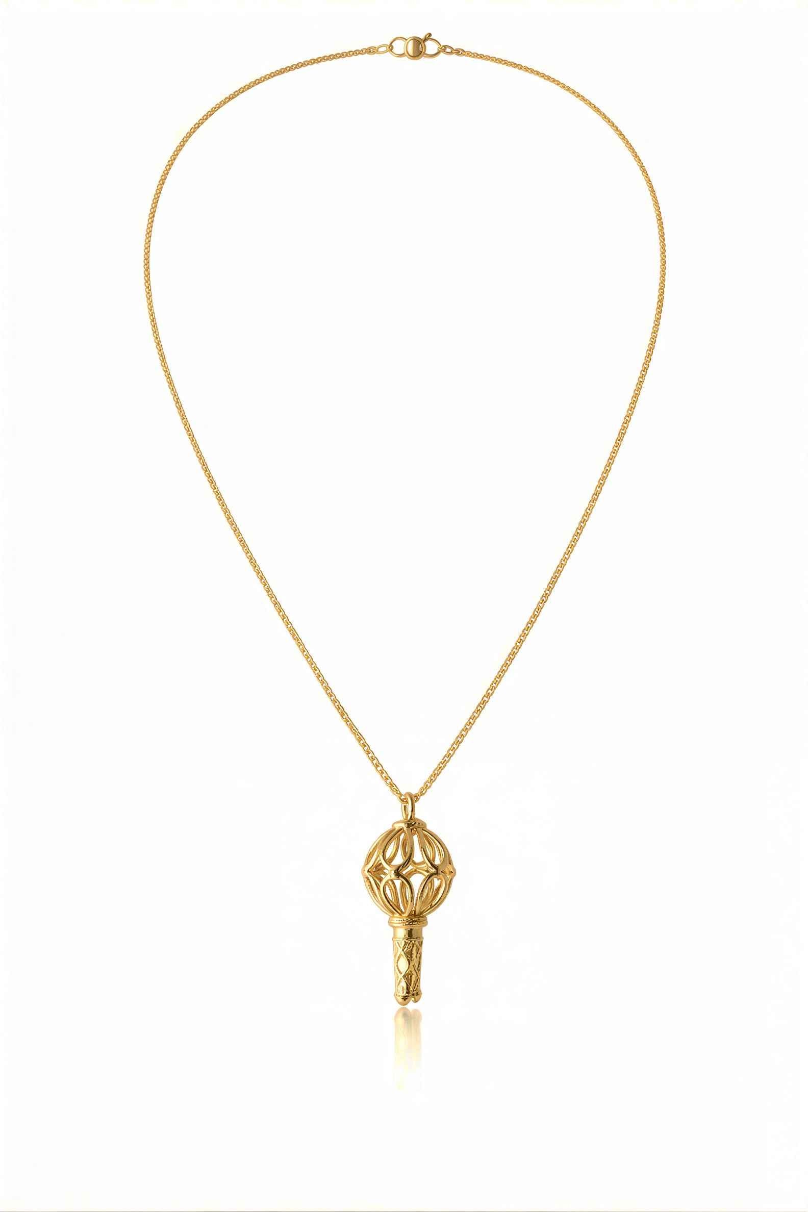 Luxury Gold Plated Designer Jay Shree Ram Pendant Necklace for Women & Men | Elegant Statement Chain Jewellery