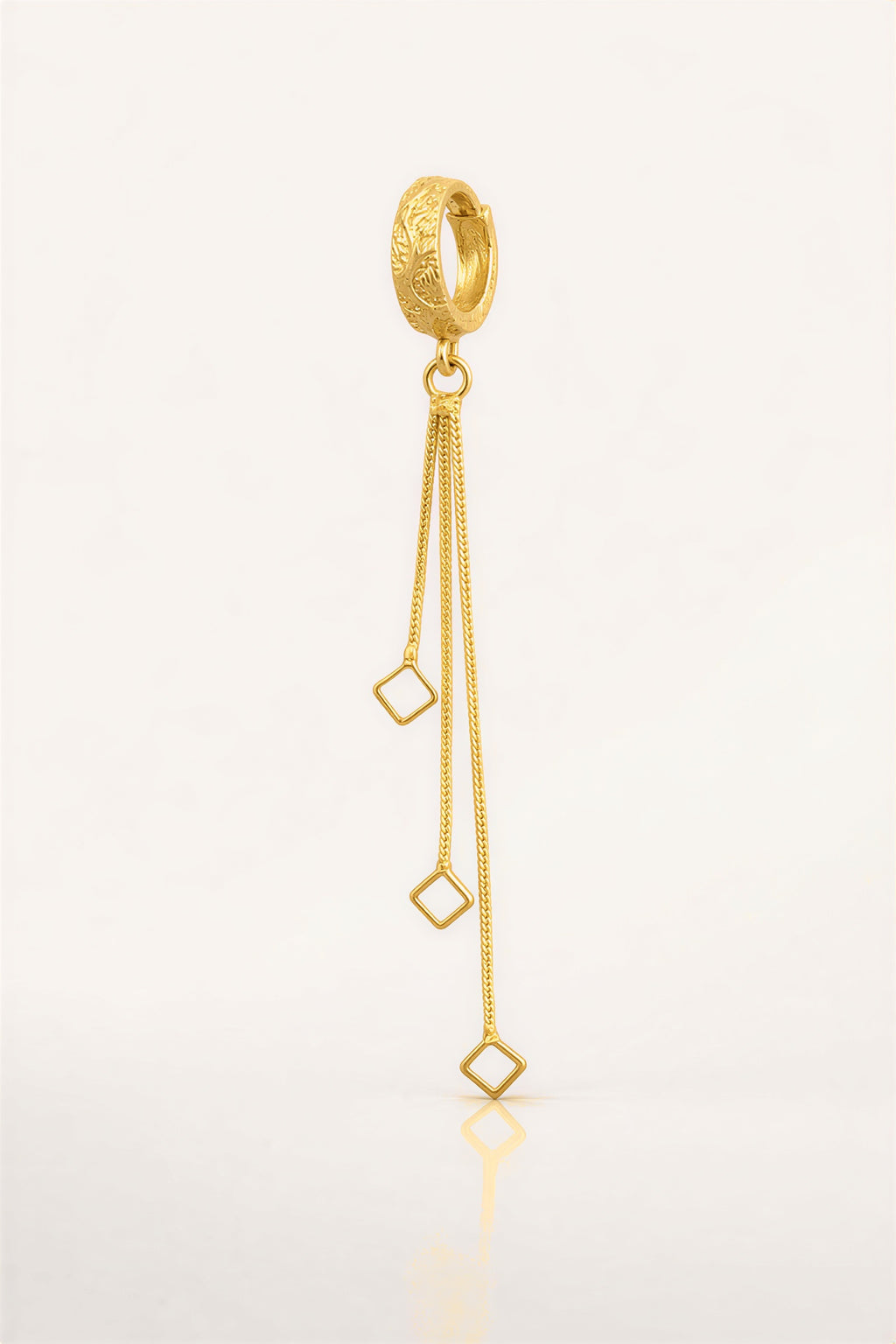 VAYNORA JEWELS Gold Plated Long Chain Tassel Earrings—stylish dangle drops, trendy fashion jewellery for women.