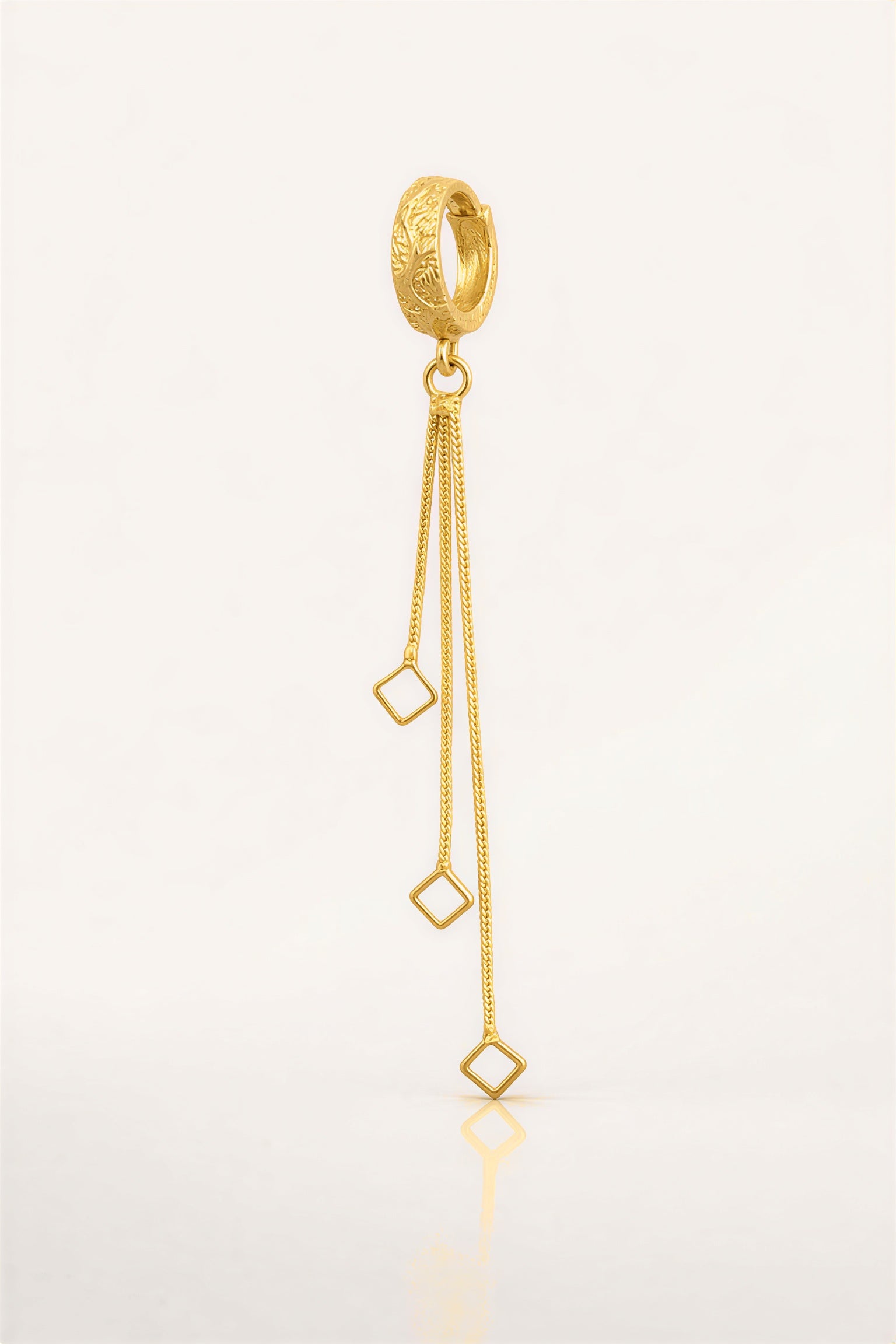 VAYNORA JEWELS Gold Plated Long Chain Tassel Earrings—stylish dangle drops, trendy fashion jewellery for women.